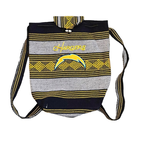 LA Chargers Backpack Sling Bag Woven Embroidered Boho Los Angeles NFL - Picture 1 of 5